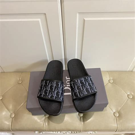 dior mens slides|furry men's Dior slides.